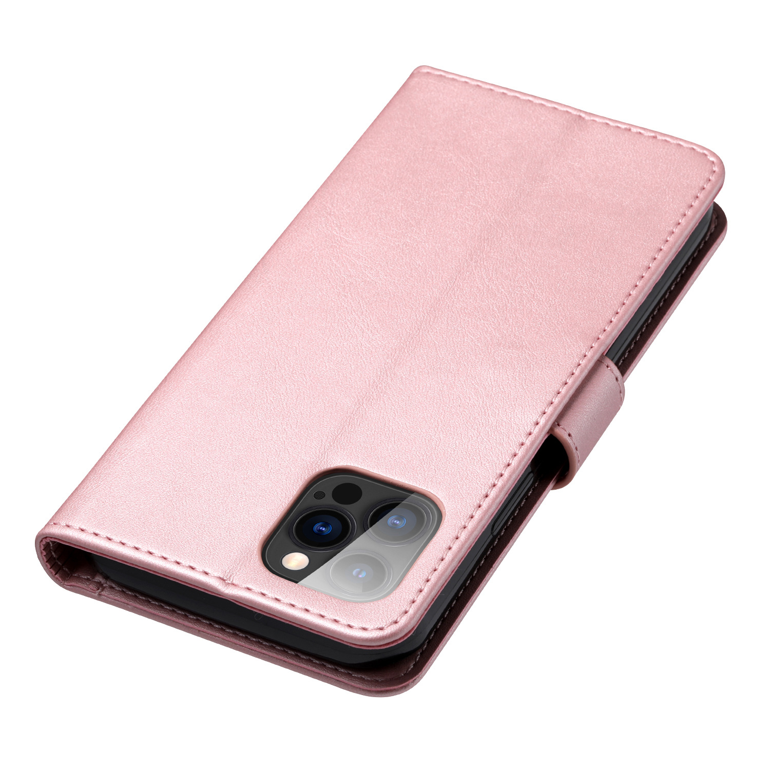 Suitable for iPhone15 wallet case, 8Plus phone case, calfskin genuine leather protective case, and SIM card for iPhone7 pic 10