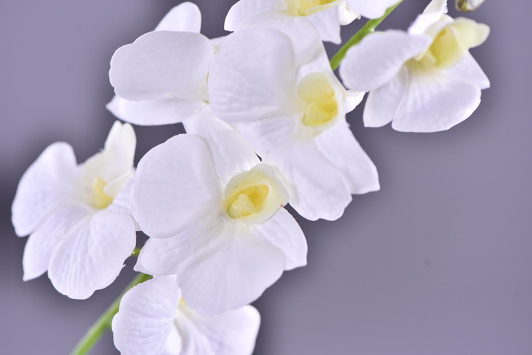 Factory direct sales of high-end artificial dendrobium, wholesale of artificial flowers with leaves, home decoration of Phalaenopsis and Lanjin artificial plants pic 43