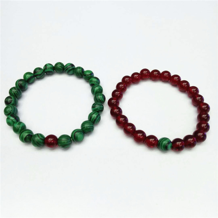 Trendy new malachite garnet bracelet couple bracelet set DIY natural stone combination bracelet wholesale pic 8