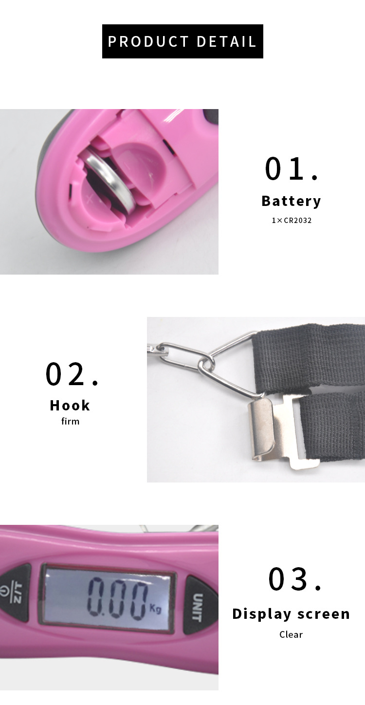 [Constant-728E]厂家直销家用电子行李秤LCD背光显示便携式手提秤小型电子称 外贸详情5