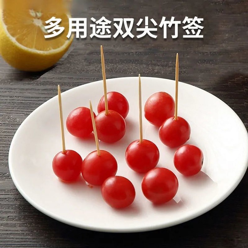 Double-headed bagged long toothpicks, tea bamboo toothpicks, wholesale portable disposable household toothpicks, hotel toothpicks pic 11