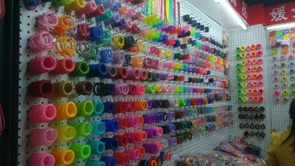 Pure black gun, black small and large thickened wristband, telephone line hair band, hair rope, plastic spring band, hair rope, street stall pic 23