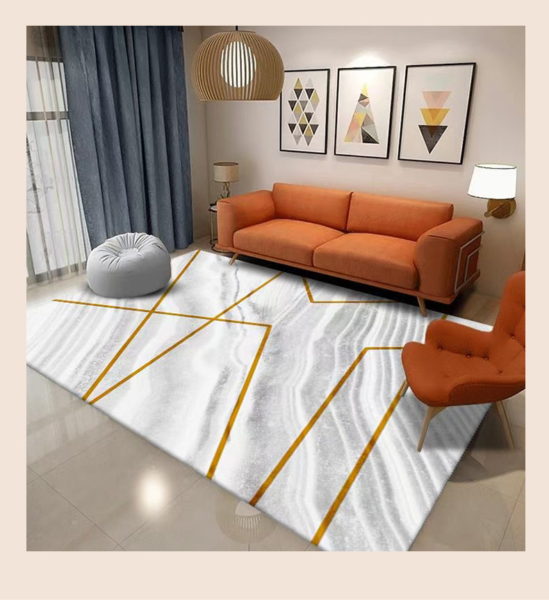 北欧风地毯地垫床边地毯入户门垫脚垫满铺客厅地毯 家用地毯地垫详情11