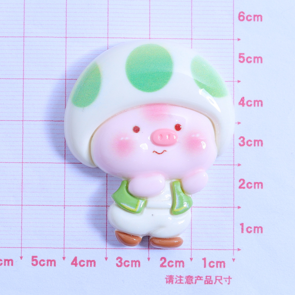 大卡猪猪变装diy奶油胶自制冰箱贴水杯贴饰品材料树脂配件详情14