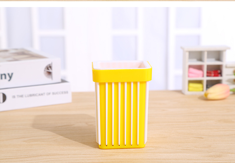 Fashionable office pen holder, creative multi-functional, simple and modern plastic desktop stationery square dual-purpose storage box for students pic 8