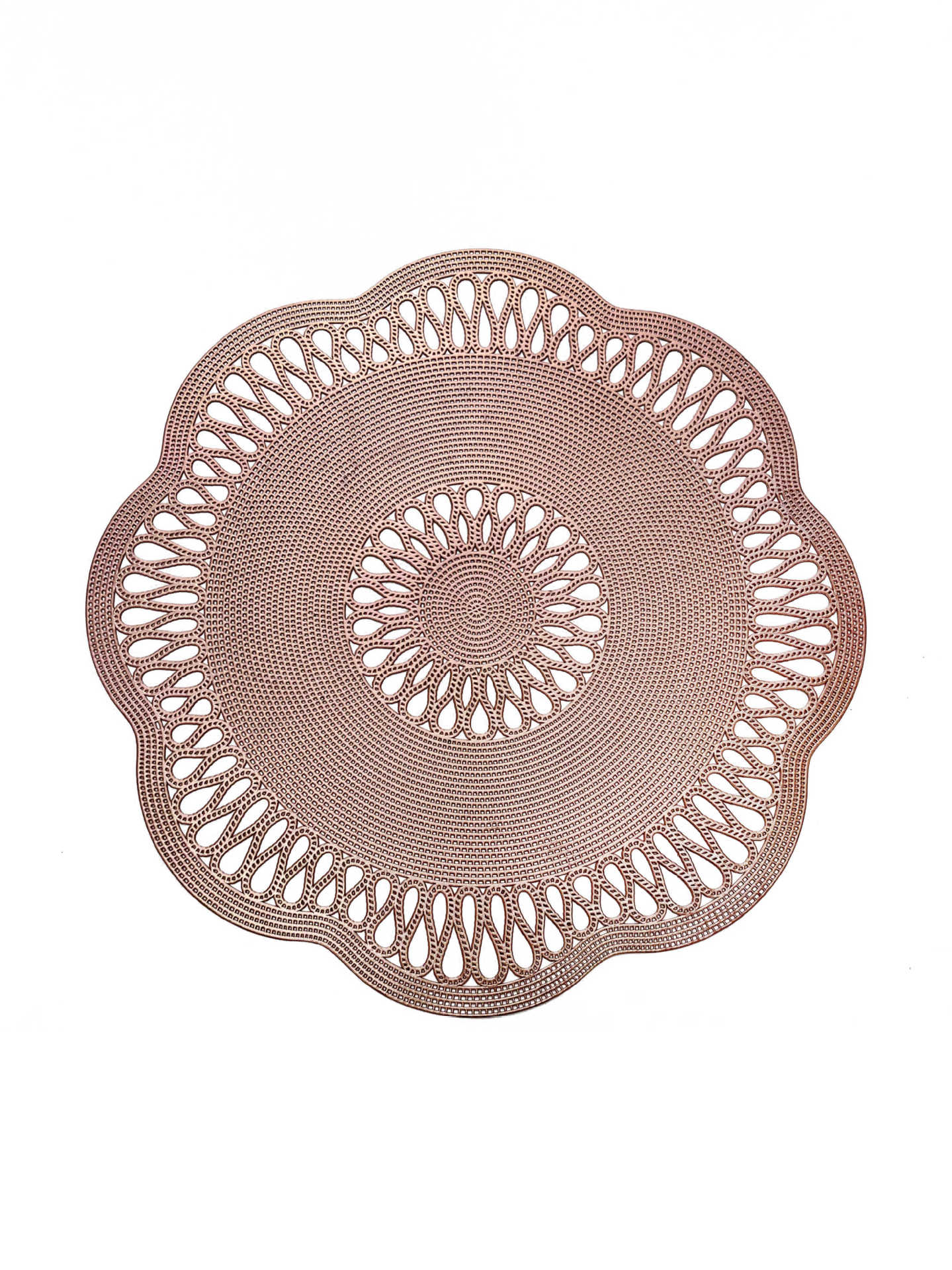 欧式复古镂空pvc花朵餐垫 防烫隔热垫简约轻奢风西餐垫家用餐桌垫详情4