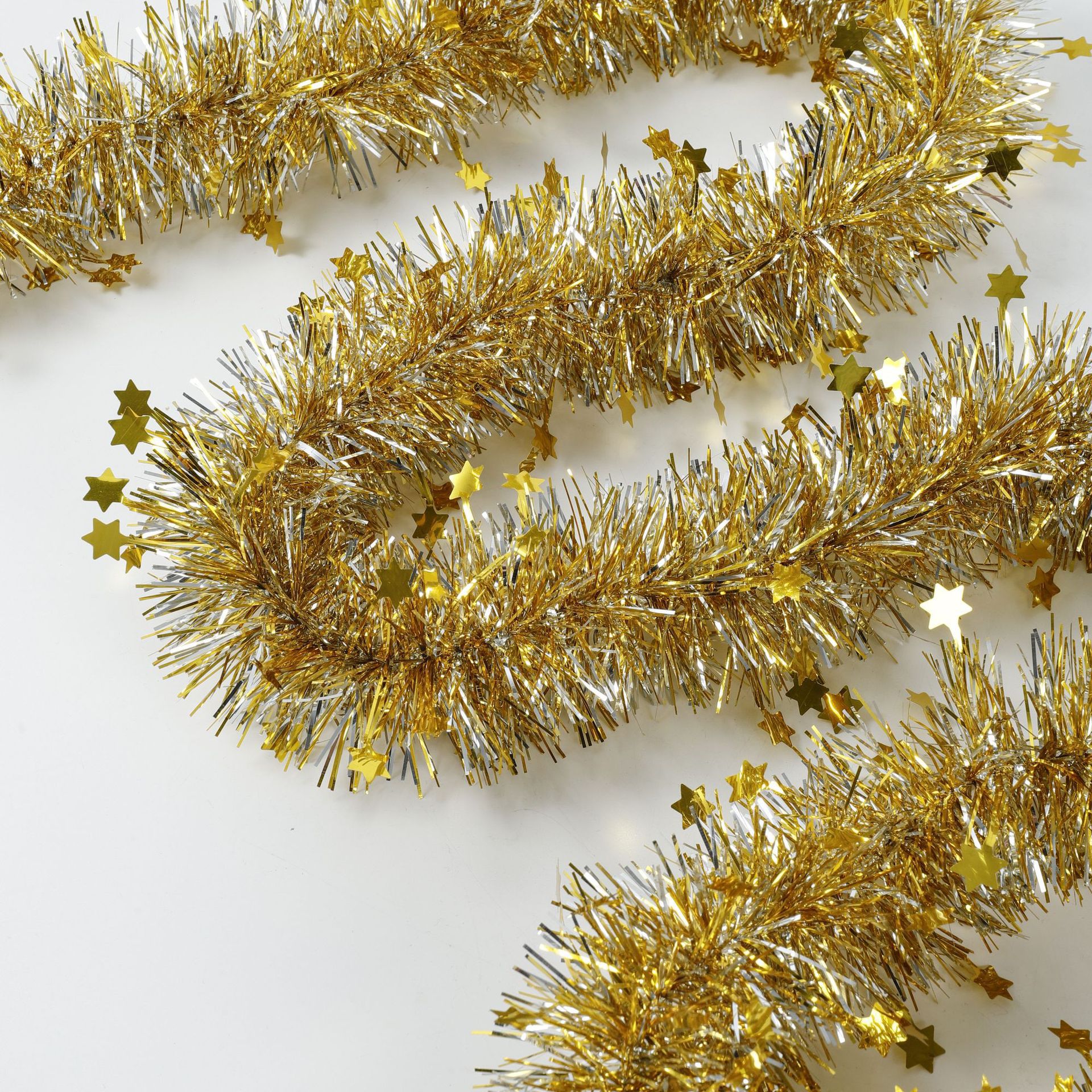 Cross-border best-selling Christmas party birthday decorations, five-pointed star color strips, wool strips, dance, wedding room decorative ribbons pic 2