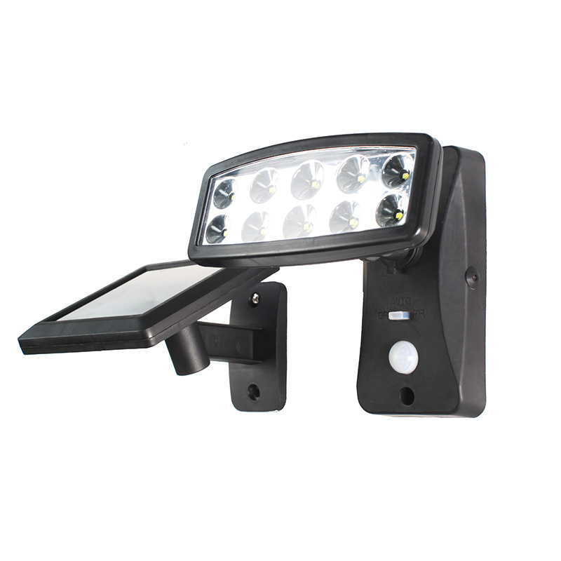 led solar human body sensor light, outdoor waterproof courtyard wall lamp, household lighting, human body sensor floodlight pic 4