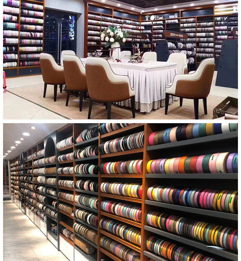 Korean single crepe yarn webbing DIY handmade ribbon bow material lotus leaf edge snow yarn single stripe crepe yarn webbing pic 21