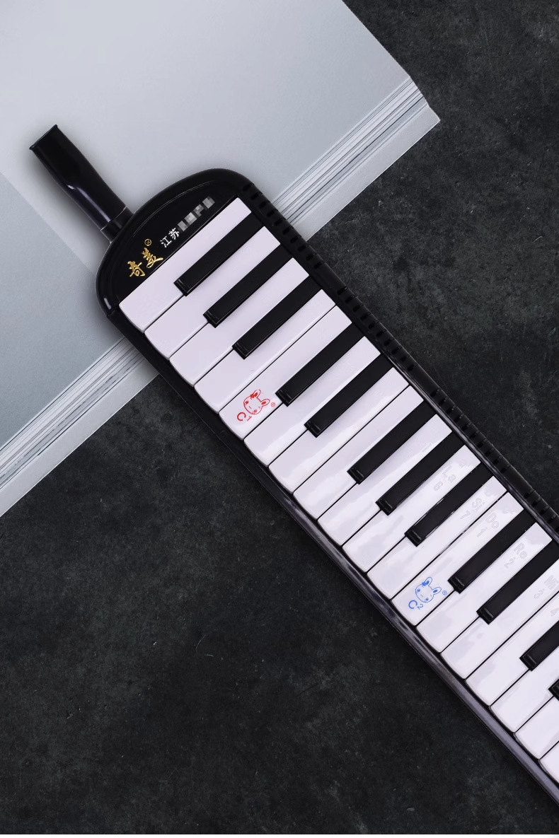 官方正品奇美安喆口风琴37键学生吹奏乐器儿童黑色帆布软包口风琴详情34