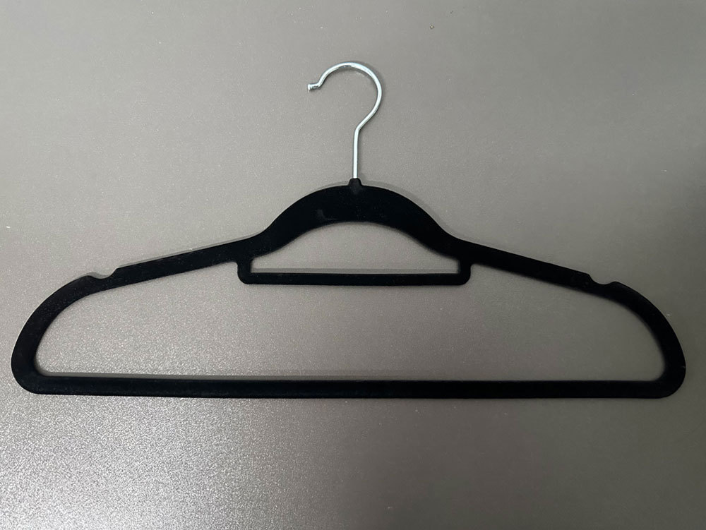 亚马逊厂家爆款多功能家用收纳植绒衣架加粗款防滑无痕衣架衣撑子详情9