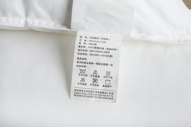 Wholesale five-star hotel pillow cores made of all-cotton feather velvet, adult single-person student neck protection pillows pic 8