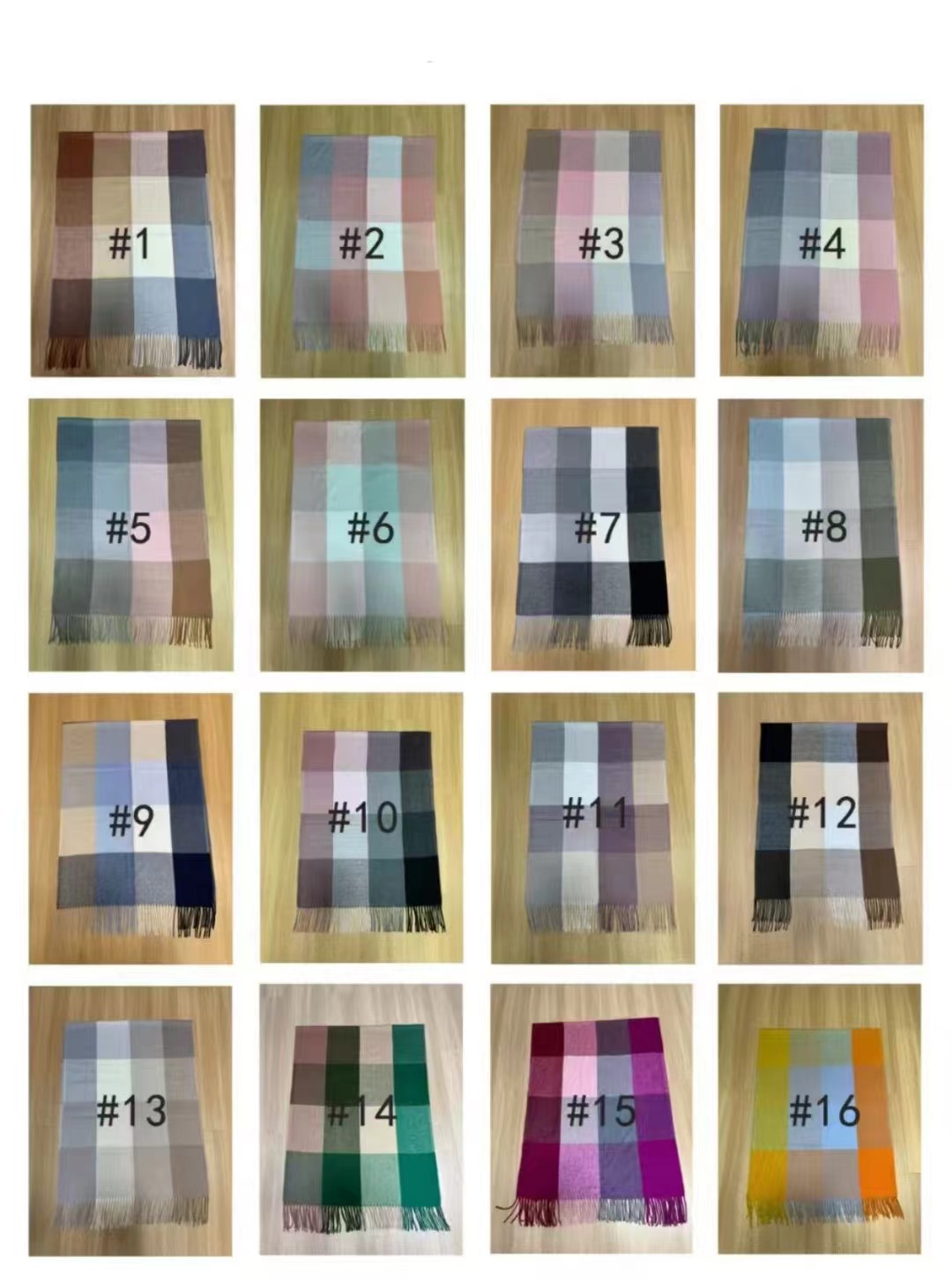Checkered scarf in European, American and British style, fashionable for autumn and winter commuting, versatile and warm, ins cross-border faux cashmere student shawl pic 20