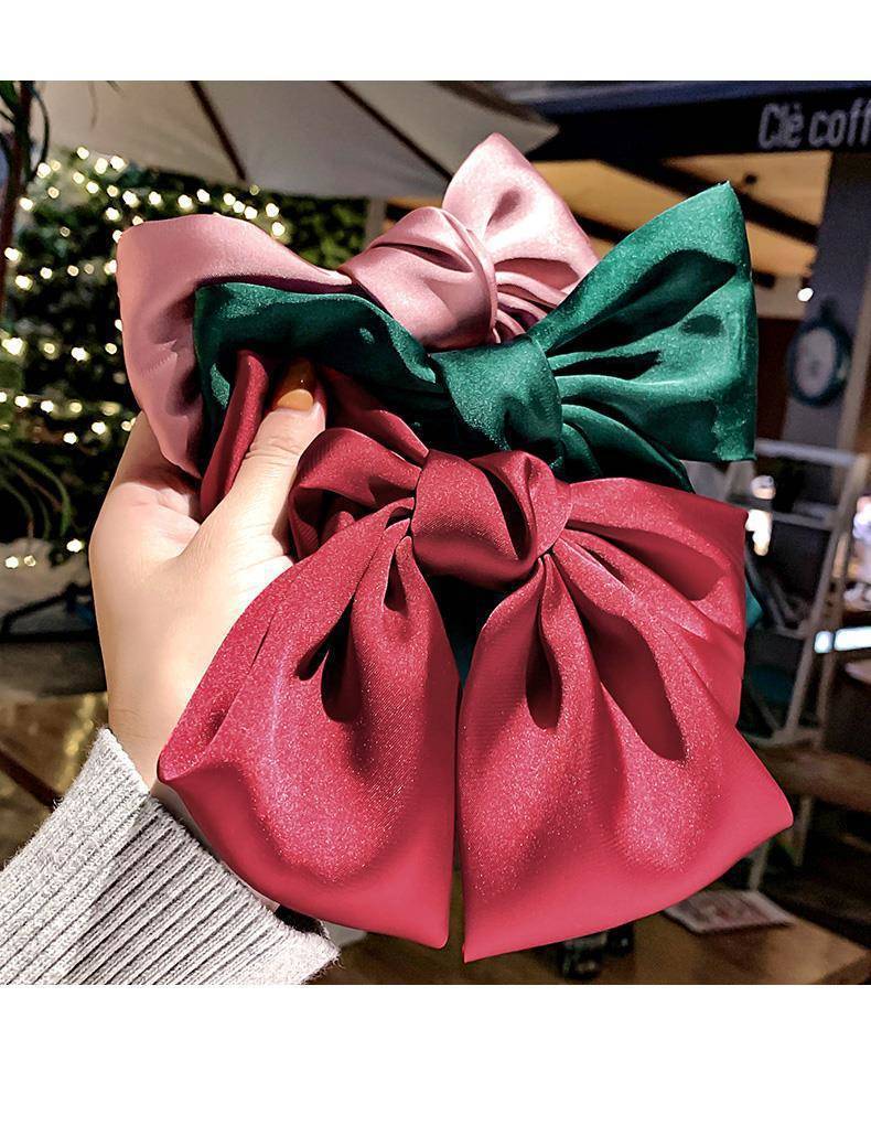 ins Korean-style large bow hair accessory, jk hair clip, fabric at the back of the head, Japanese-style school spring hair clip, hair rope and hairpin pic 6
