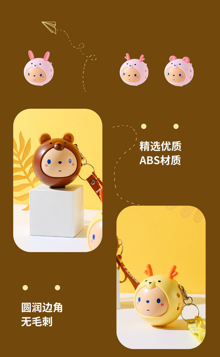 2022萌宠美妆镜迷你USB小风扇户外便携口袋钥匙扣小风扇礼品小风扇详情4