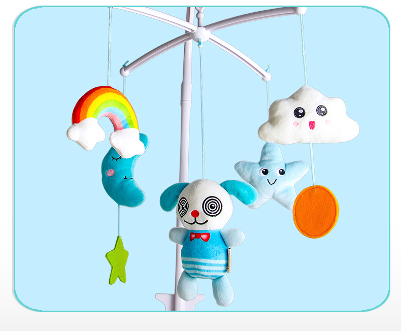 Newborn colorful rattle toys, bed bell stands, music, infant and toddler toys, baby soothing and rotating sleep aid toys pic 15
