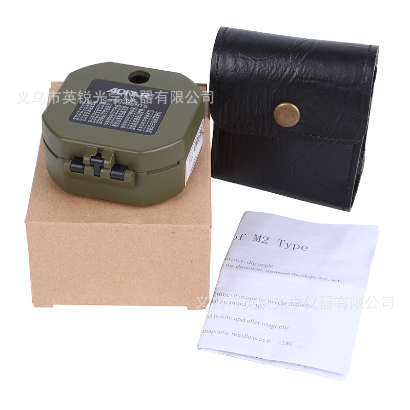 Metal geological compass, high-end outdoor compass M2 slope meter, multi-functional compass, military slope measurement pic 1