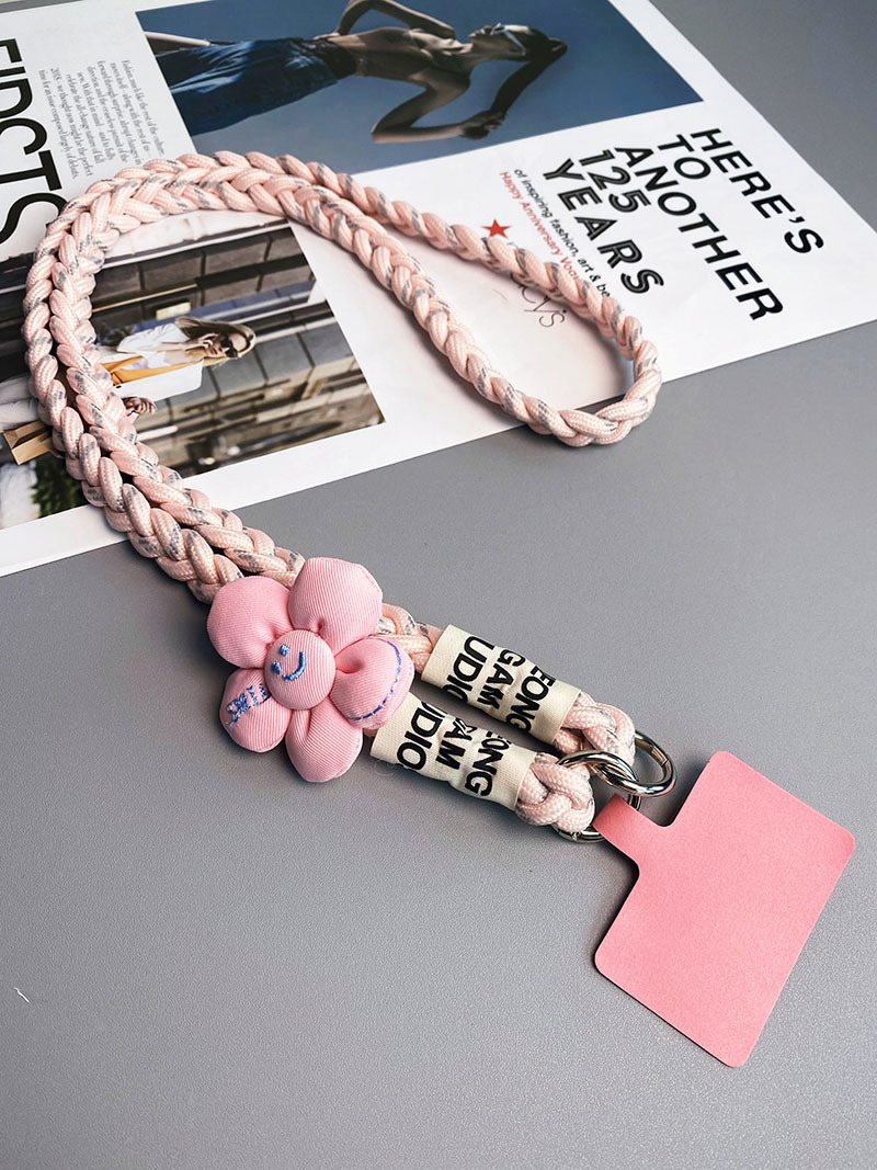 斜挎款太阳花三股马尾辫手机挂绳ins背绳时尚小清新户外登山结实详情21