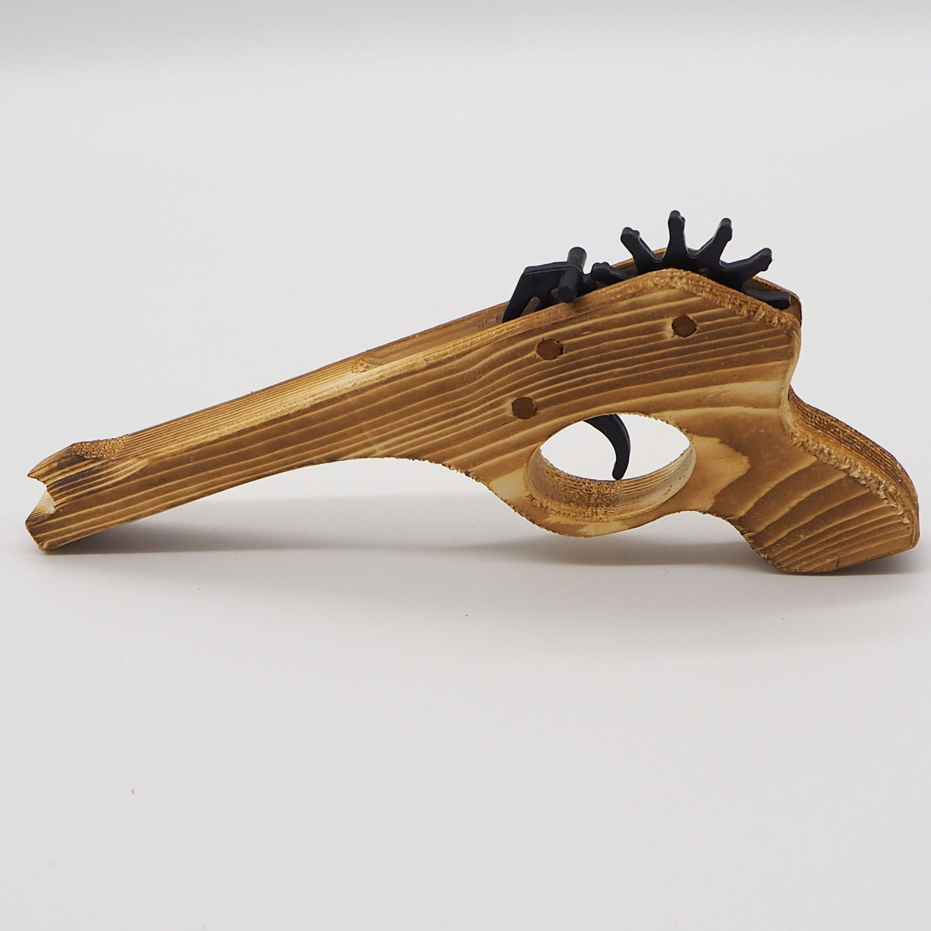 Factory direct sales of rubber band wooden guns, wooden toys, rubber ring hand wooden guns, new No. 3 rubber band gun pic 4