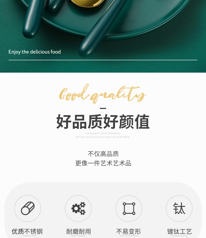 Wholesale of thickened stainless steel spoons with ceramic handles, Korean cute long-handled spoon tableware sets for household soups and meals pic 2