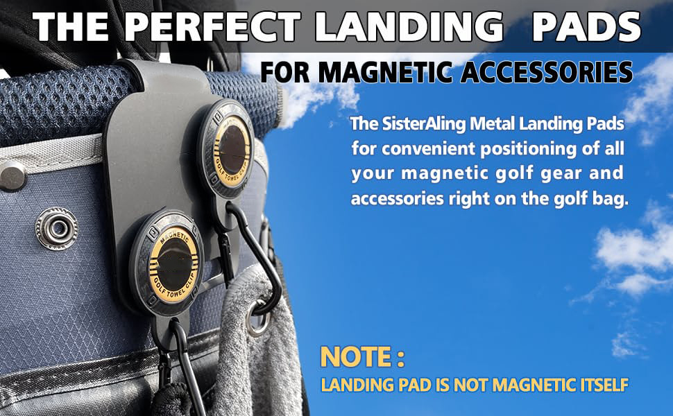 现货高尔夫金属包夹磁吸背夹便携球包创意三合一金属夹黑色帽夹详情3