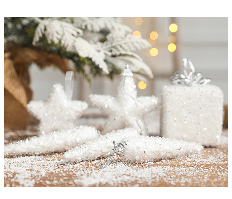 Simple Nordic-style Christmas gift package for foreign trade, white foam dowry packaging, ornaments, pendants, colored Christmas tree pendants, gifts pic 14