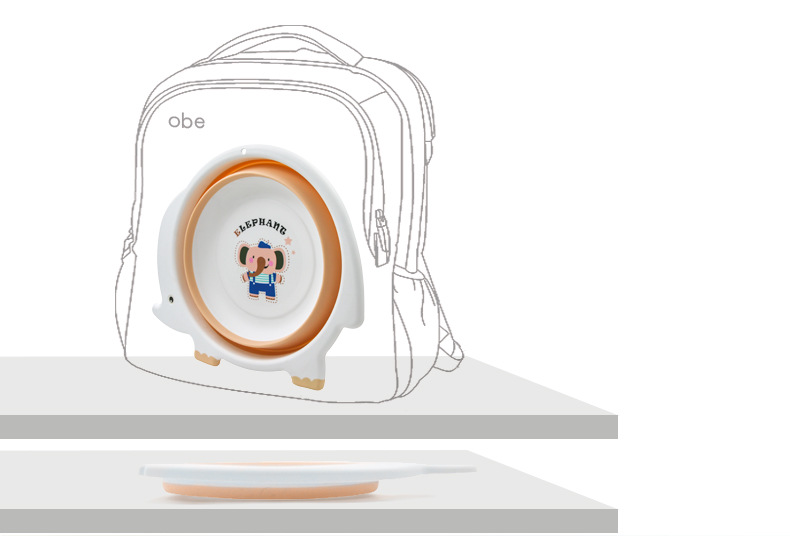 加厚脸盆新款婴儿折叠脸盆宝宝洗脸盆PP盆儿童脸盆面盆详情6