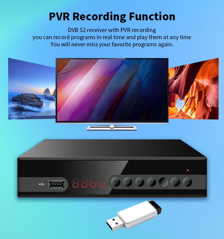 HD TV电视高清机顶盒高清盒子外贸出口直供工厂加工批发DVB-T2专供高清数字机顶盒详情9