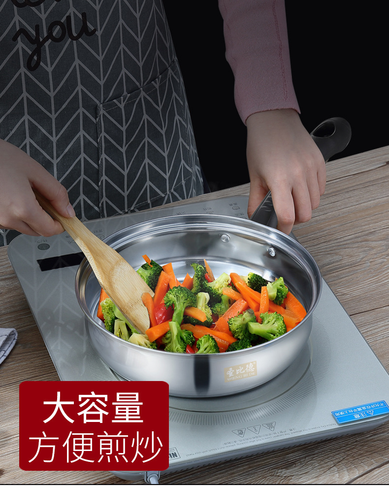 Factory direct sales of Shengbide stainless steel three-piece pot set, gift pot set, practical gift pot, stainless steel pot pic 17