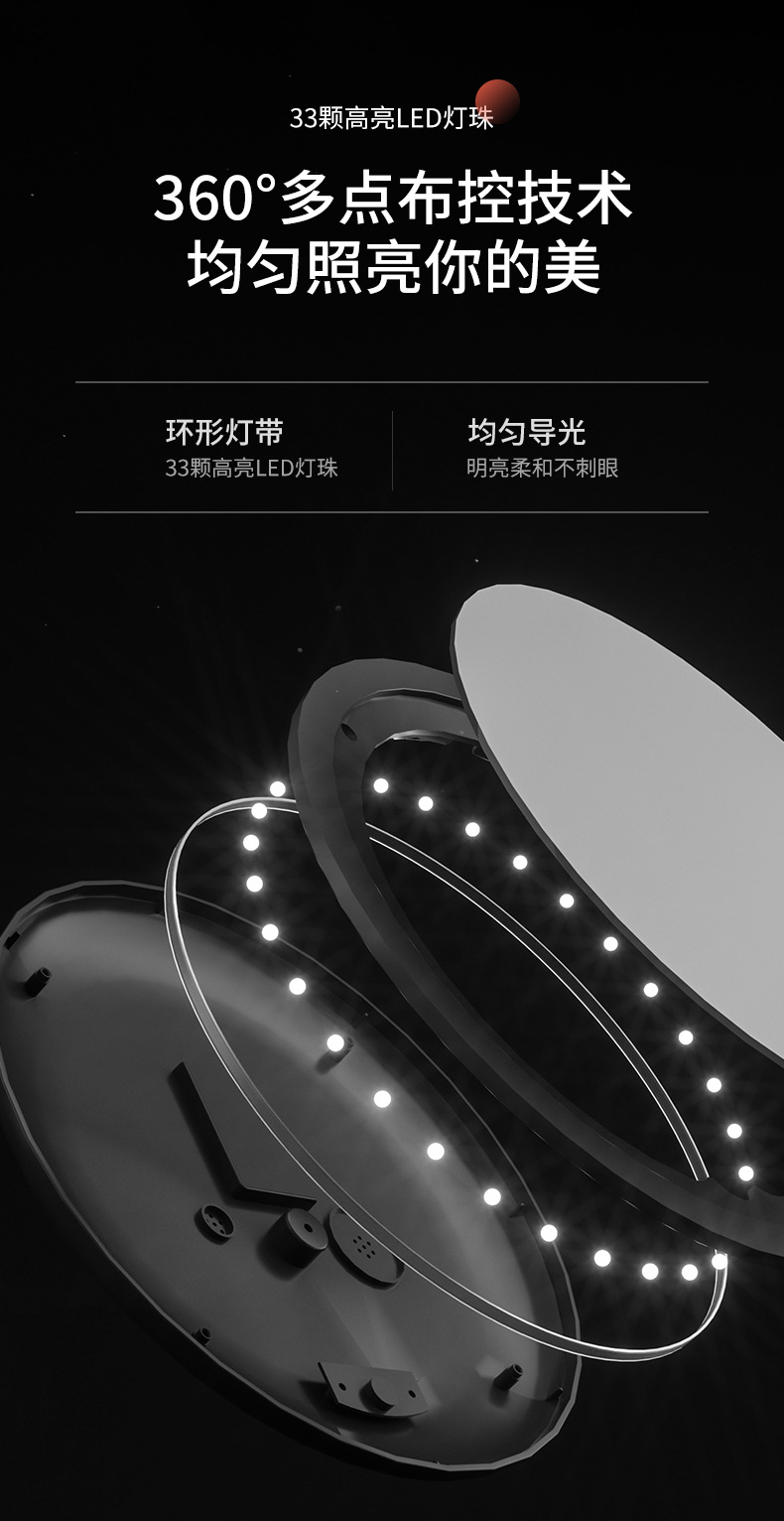 Yiwu factory USB gift dressing mirror with led makeup mirror with light, new desktop folding supplementary light small mirror pic 4