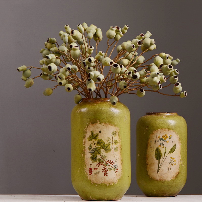 Dongli Flower Industry, the original manufacturer, is now wholeselling vintage decorative pipe fruit artificial flowers, artificial flowers, table flowers, artificial berries, zombie fruits, eucalyptus fruits, and offers one-piece consignment pic 1