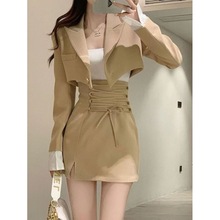 明星同款碎花连衣裙女2023春新款韩版气质长袖印花V领裙子潮详情7