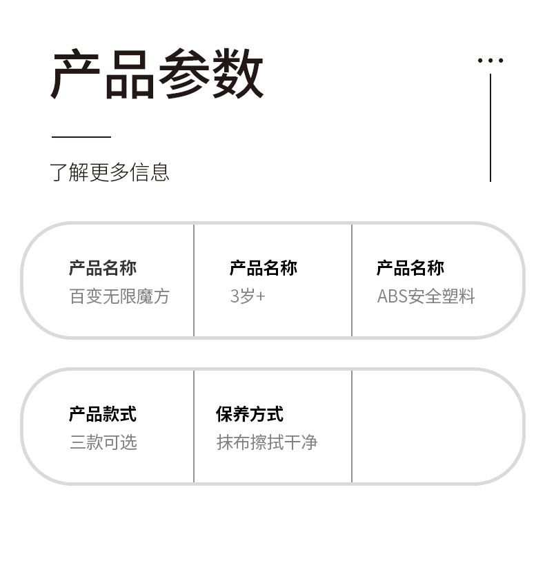 3d儿童立体百变无限熊猫魔方爆款礼品批发益智玩具2-3岁-4-5岁-6详情34