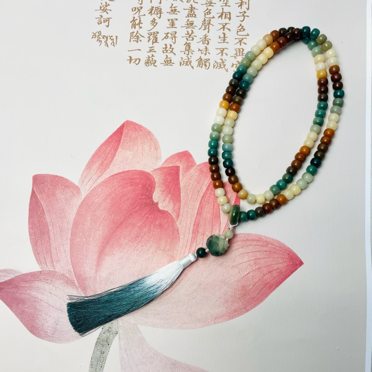 Qingmang Dunhuang Bodhi Root Bracelet, Handmade diy Buddhist prayer beads, prayer beads, necklace, bracelet, fine New Chinese-style jewelry wholesale pic 10