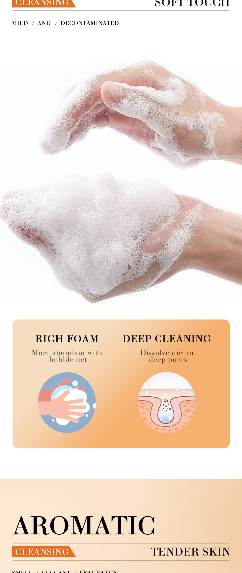 全英文姜黄手工皂 SADOER洁面沐浴深层清洁精油香皂跨境外贸详情5