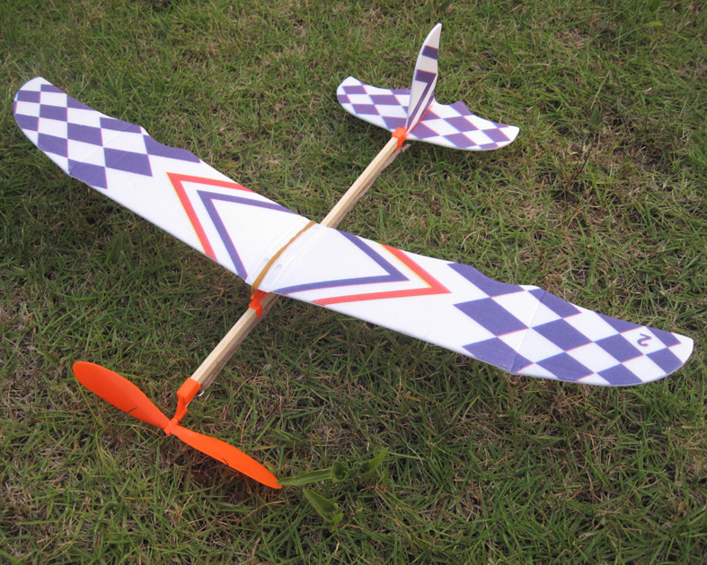 Mini miniature Thunderbird, divine bird, rubber band, power aircraft, glider, model aircraft, experiment, diy, science and education pic 5