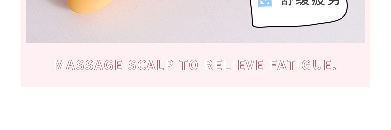 Creative and stylish rice ball bear airbag massage comb, cute and girl-hearted hair comb, air cushion airbag comb pic 5