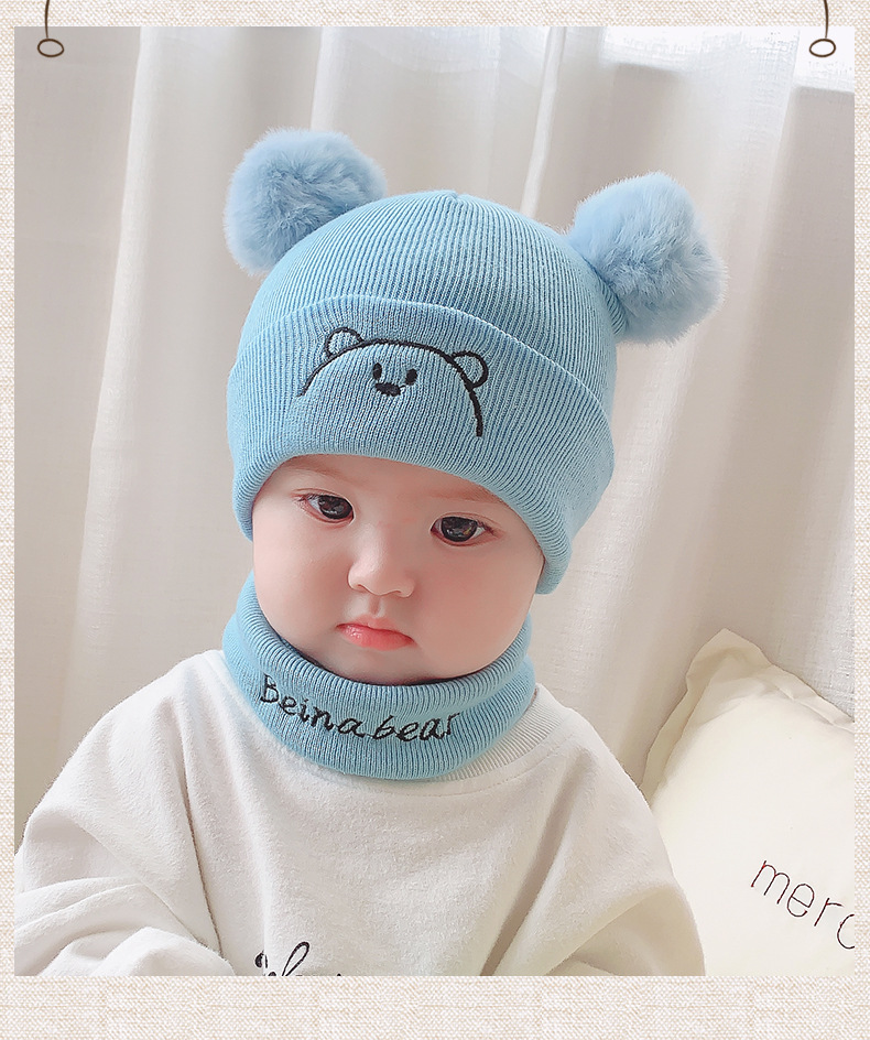 Winter hat, warm hat, baby hat, cap, double ball bear hat, cap pic 9