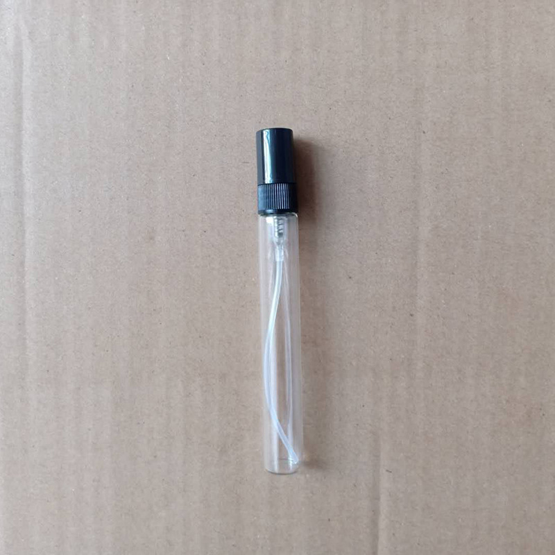 Available in stock: 2ml, 3ml, 5ml, 10ml black and white spray perfume samples, glass portioned spray empty bottles, pulled tube bottles pic 16