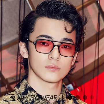 gm墨镜男潮复古韩版网红同款太阳镜茶色高级感ins防紫外线眼镜详情2