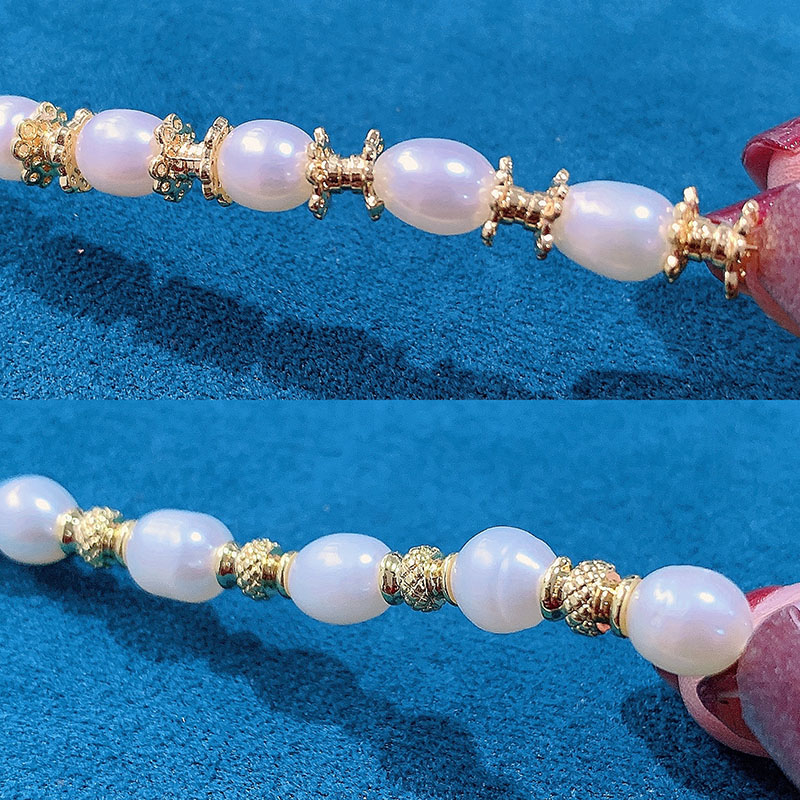 14K包金铜镀真金隔珠隔片双向花托散珠串珠手链项链DIY材料配件新详情2