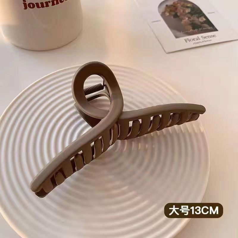 ins简约高级感鲨鱼夹抓夹毛毛夹子磨砂毛绒义乌厂家方形详情18