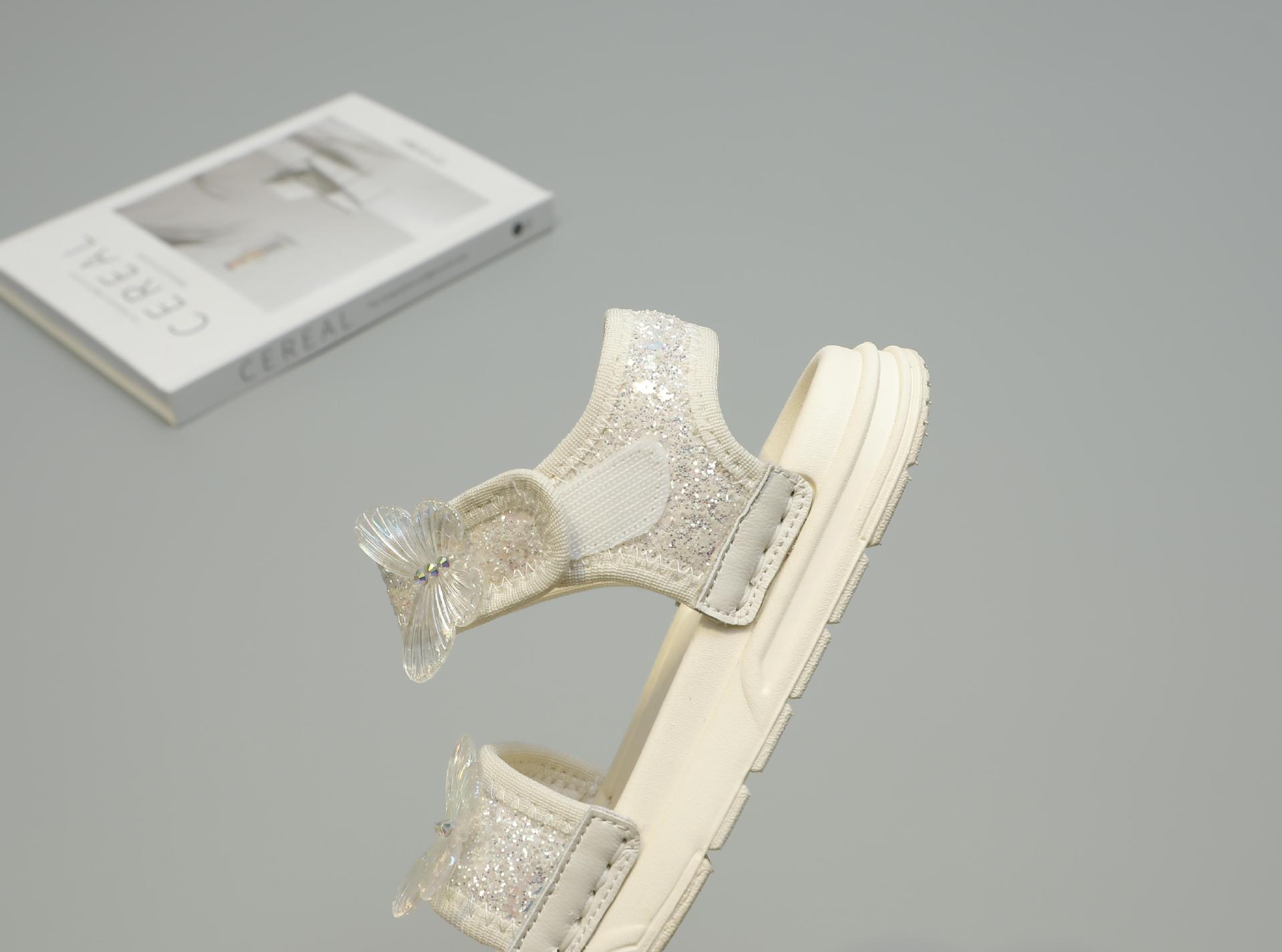 Niñas sandalias verano 2024 nuevo niño zapatos de suela suave niña antideslizante playa zapatos de verano peep toe pic 14