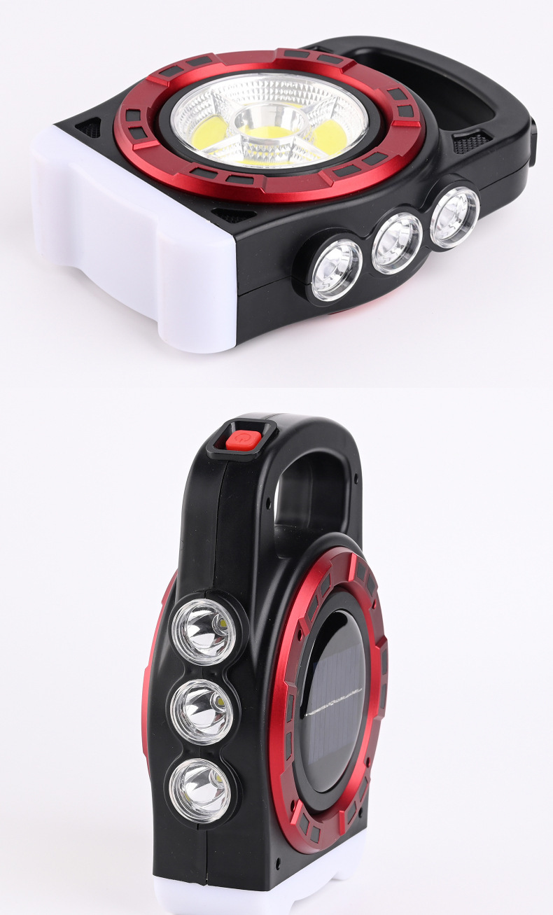 Daifa solar portable lamp, LED flashlight, multi-functional camping lamp, USB charging lamp, solar flashlight pic 3