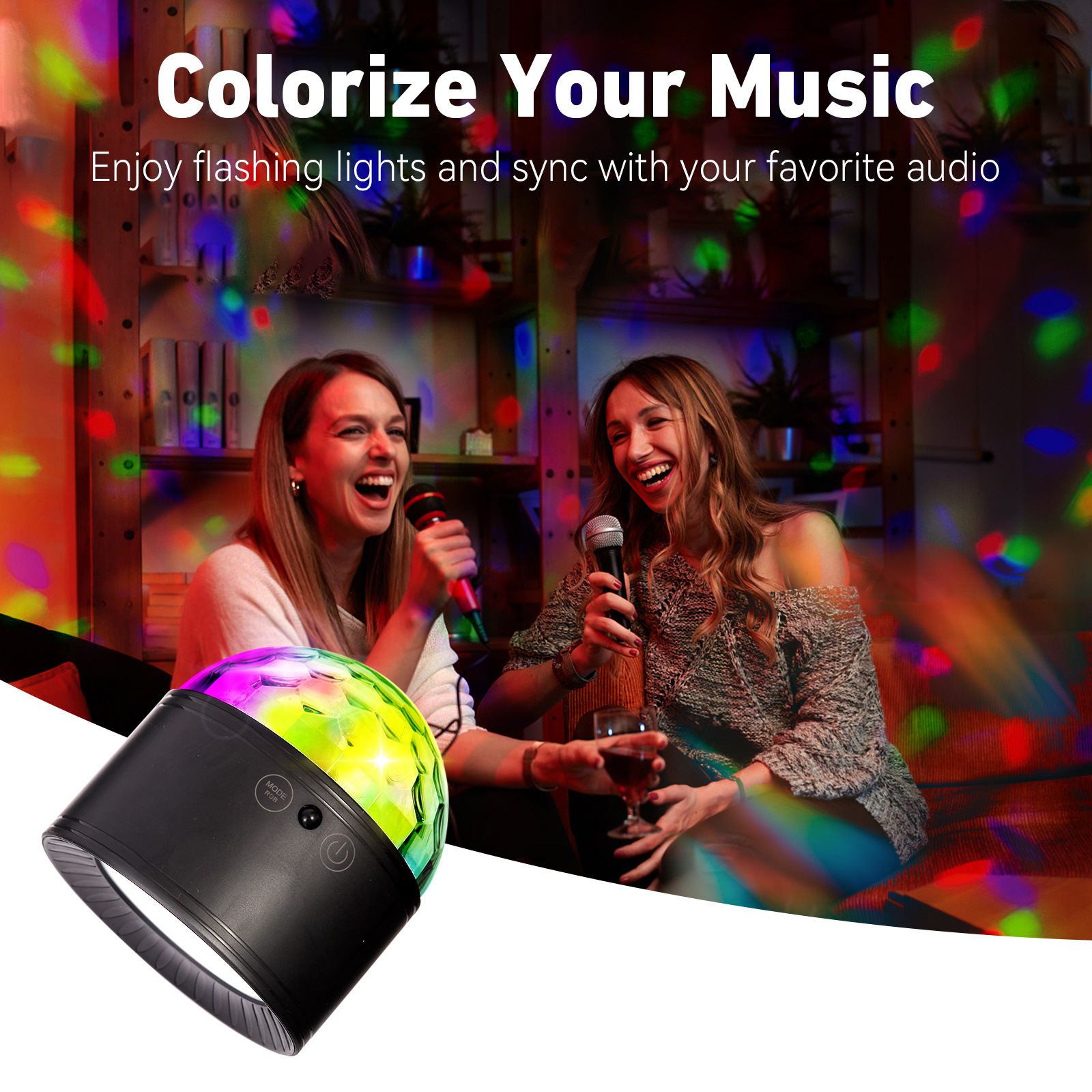 2024 nuevo diseño creativo de doble cabeza lámpara de pared lámpara de pared de control remoto temperatura de tres colores recargable inteligente pequeña bola mágica DJ lámpara lámpara de atmósfera pic 6