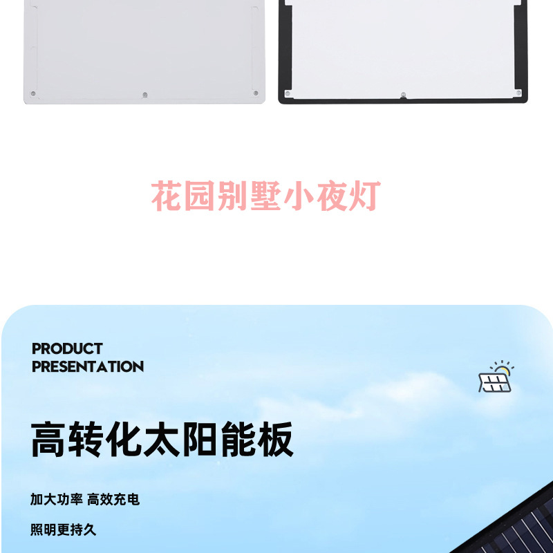 Cross-border bestseller TEMU solar tungsten filament wall lamp, human-sensing three-mode garden outdoor waterproof LED night light pic 9