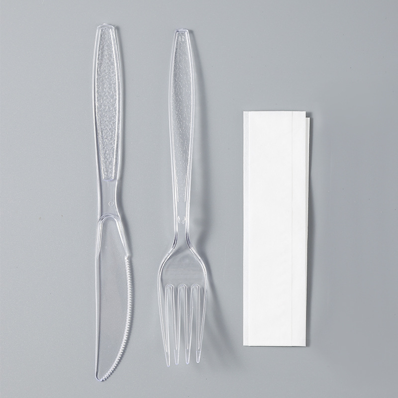 蒙特PS透明重磅大皮纹刀叉纸巾三件套详情13