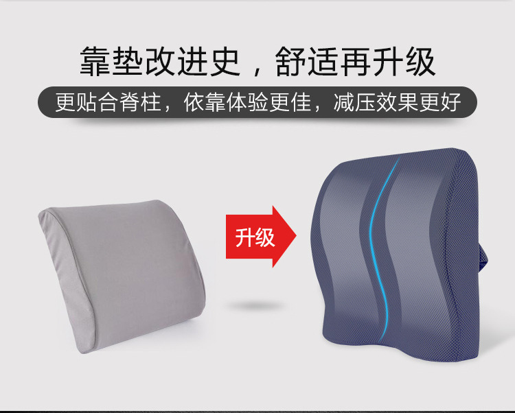Lumbar cushion, breathable pillow, mesh fabric, dual-purpose lumbar cushion, seat cushion, office chair cushion pic 3