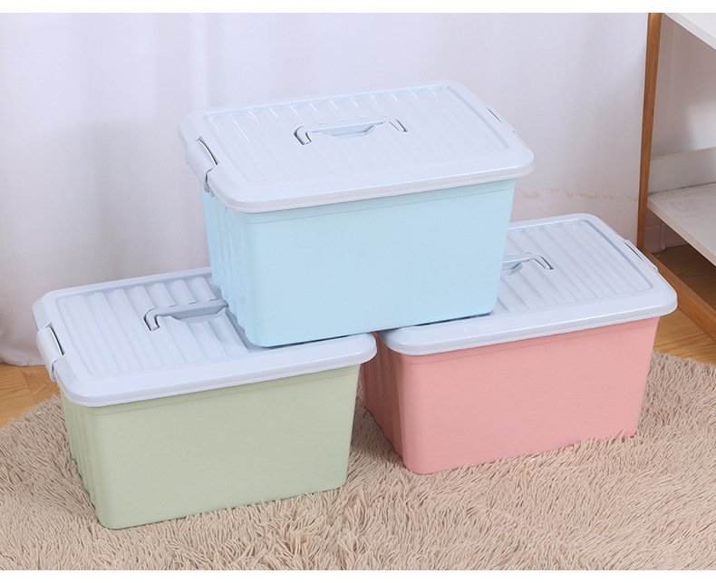 Factory wholesale plastic storage boxes, home storage boxes, storage boxes, hand-held thickened organizing boxes, and can be printed with logos pic 19