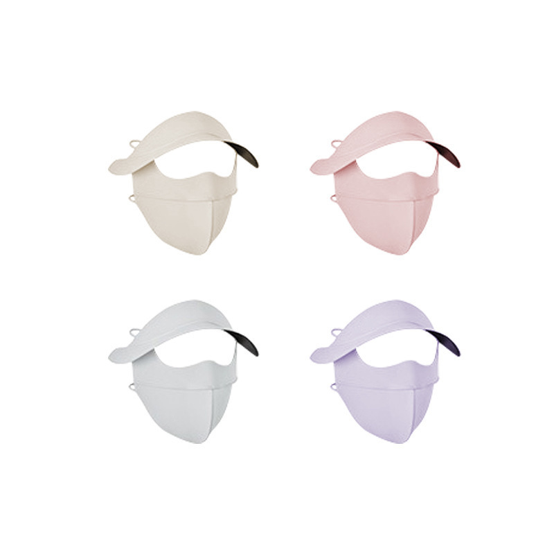 遮全脸防晒面罩夏季百搭新款简约大帽檐防紫外线薄冰丝口罩脸基尼详情11